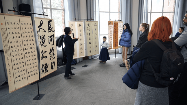 “龙腾九洲———孙文佳师生书画作品国际交流展”首展在美国罗切斯特大学举行